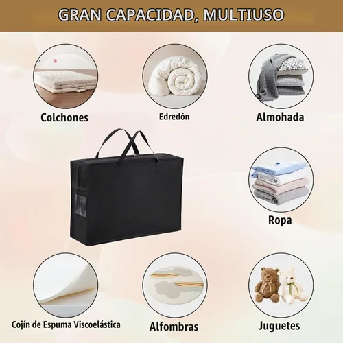 Vista 6 de Bolsa de almacenamiento plegable para colchón triple