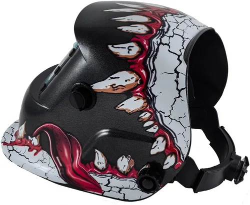 Vista 3 de iMeshbean® Pro Cool Solar Power - Casco de soldadura con oscurecimiento automático con función de molienda y 2 cubiertas de lente extra Arc Tig Mig