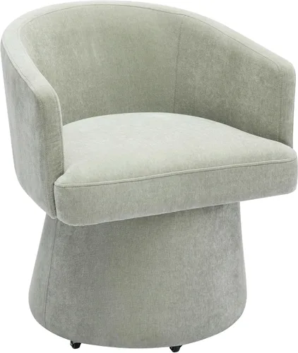 Vista 11 de Tov Furniture Kristen - Silla de escritorio con ruedas (chenilla reciclada, negro)