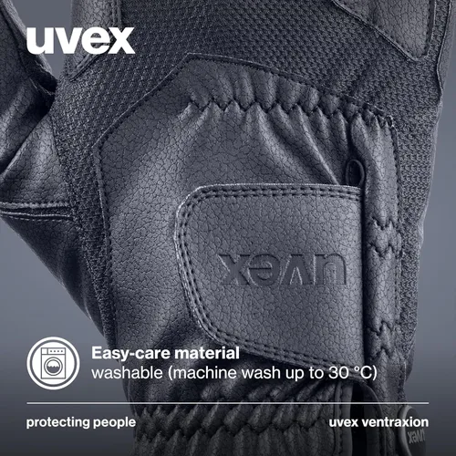 Vista 6 de Uvex Guantes de equitación elásticos y transpirables (occidental/inglés) para mujeres y hombres, ventraxion