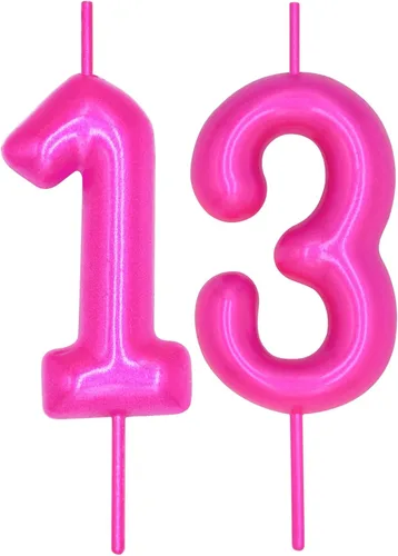 Vista 127 de DERVENTA Vela con números de 2.36 pulgadas, decoración perfecta para cumpleaños, brunch, postre, pastel, 1 pieza (número 0 rosa)