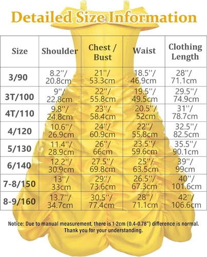 Vista 6 de Vestidos de princesa para niñas, disfraces de Halloween, cosplay, cumpleaños, color amarillo