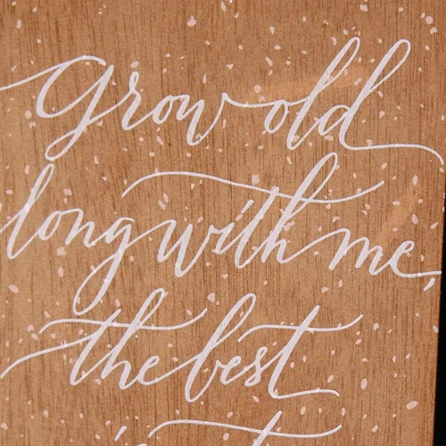 Vista 4 de Tarjeta de boda de madera Hallmark Signature, tarjeta de despedida de soltera, tarjeta de compromiso (Lo mejor está por venir)