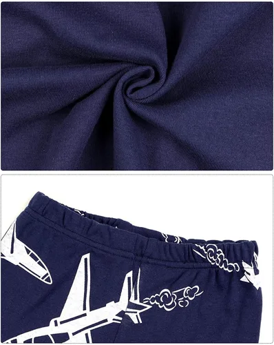 Vista 21 de Little Hand Pijamas para niños pequeños, Monster Truck 100% algodón, dinosaurio para niños, 2 piezas, ropa de dormir, conjuntos de ropa de dormir