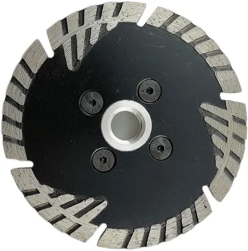 Vista 7 de DT-DIATOOL Hoja turbo de diamante de 4 pulgadas para cortar hormigón de mármol de granito con dientes de protección inclinados