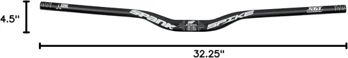 Vista 3 de Spank Spike 800 Race Performance Optimized 5ª generación XGT MTB, manillar de bicicleta de montaña, manillar de aleación de aluminio, acabado Negro