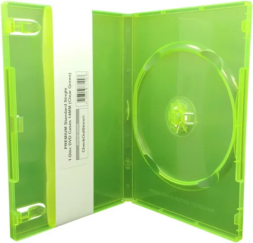 Vista 10 de CheckOutStore Premium - Estuche para 1 disco único estándar de DVD de 14 mm, Negro, 6