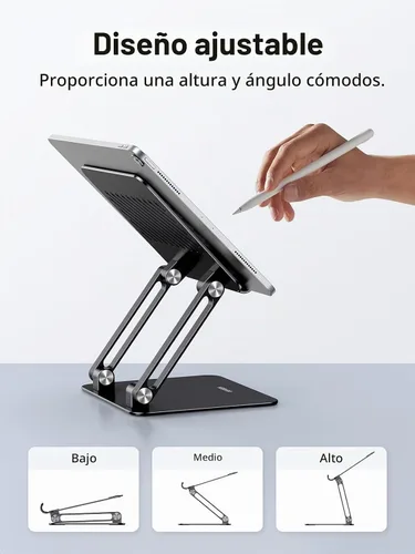 Vista 2 de UGREEN Soporte para Tableta para Escritorio con Doble Varilla de Soporte de Aluminio Ajustable Multi-Ángulo Accesorios de Oficina en Casa Compatible