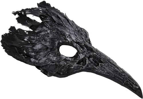 Vista 3 de ILOVEMASKS Long Nose Raven Crow Skull Halloween Costume Masquerade Party Full Face Mask