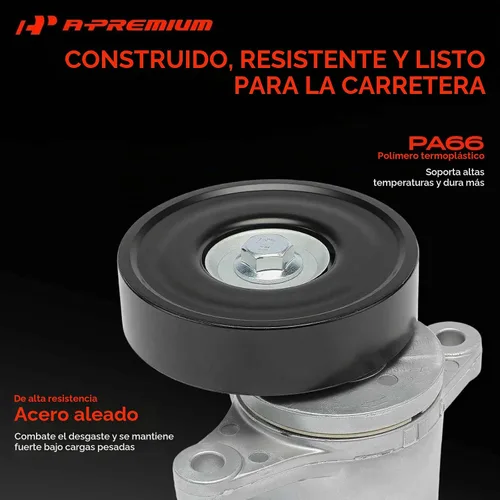Vista 2 de A-Premium - Conjunto tensor de correa con polea compatible con Suzuki