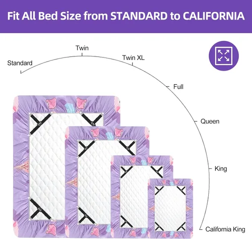 Vista 5 de Sujetadores de sábanas de cama, correas triangulares para colchón, 3 vías, soporte de esquina de cama ajustable para sábanas de cama, fundas