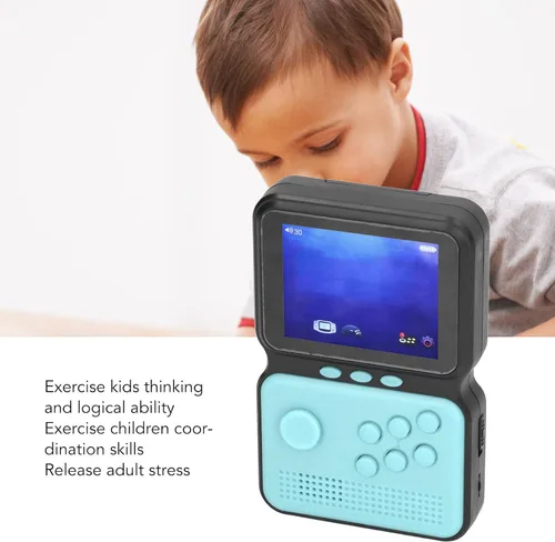 Vista 3 de Consola de juegos portátil, consola de videojuegos retro portátil con tarjeta de memoria 4G, compatible con conexión de TV, reproductor