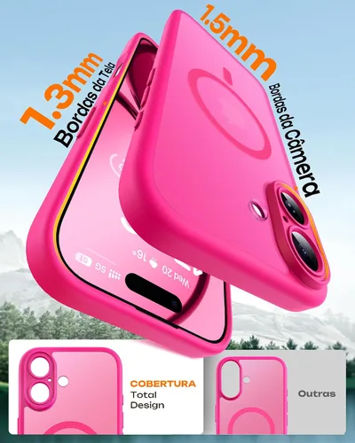 Vista 55 de TOCOL Funda para iPhone 11, compatible con Magsafe, protección completa de cámara, imanes integrados, protección contra caídas, funda translúcida