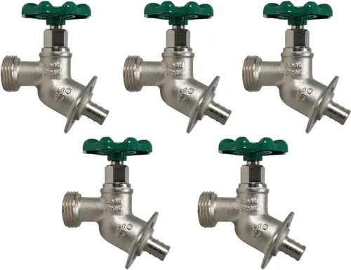 Vista 9 de XFITTING 1/2" hembra NPT x 3/4 GHT Sillcocks, GHT (manguera de jardín roscada) - latón 26-2-3 (1)