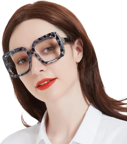 Vista 11 de OCCI CHIARI Gafas de Lectura para Mujer 1.0 Cuadrada Sobredimensionada(1.0 1.25 1.50 1.75 2.0 2.25 2.5 2.75 3.0 3.5 4.0)