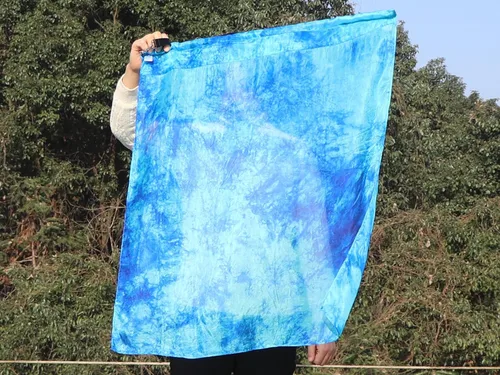 Vista 3 de Winged Sirenny Bandera de seda giratoria fluida de 32 pulgadas, pancarta de adoración profética de adoración de adoración y danza de adoración, Luna