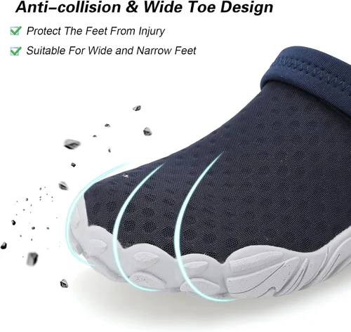 Vista 6 de Besroad Sandalias de senderismo al aire libre, zapatos deportivos de agua, zapatillas de moda, pantuflas clásicas para mujeres y hombres