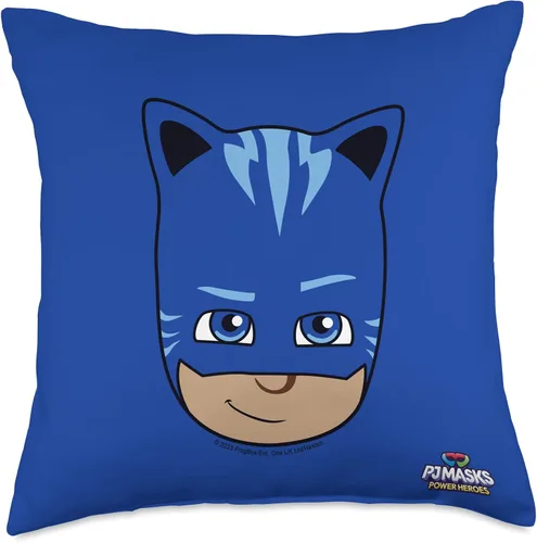 Vista 5 de PJ Masks Power Heroes Catboy Sassy Big Face - Almohada de retrato de 16 x 16 pulgadas, multicolor
