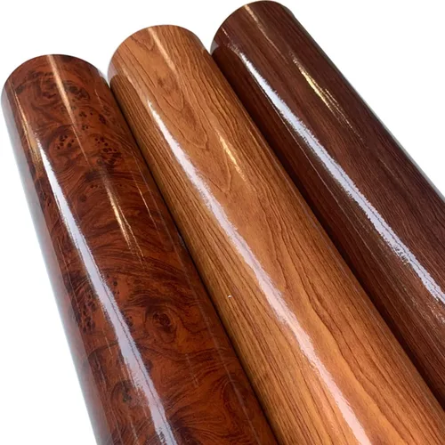 Vista 6 de Película de vinilo texturizado de grano de madera brillante para coche, impermeable, autoadhesiva, papel de contacto, decoración de bricolaje 3
