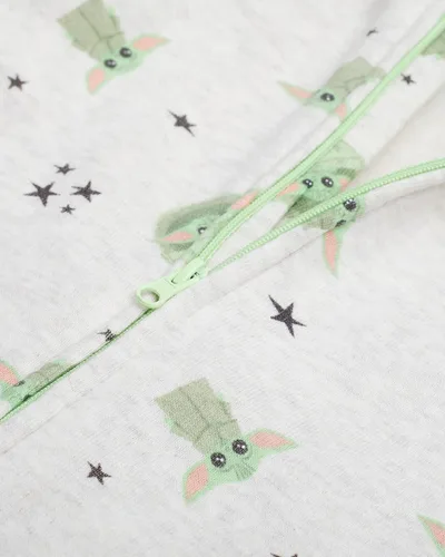 Vista 3 de STAR WARS Mameluco con capucha de forro polar de manga larga para bebés y niños