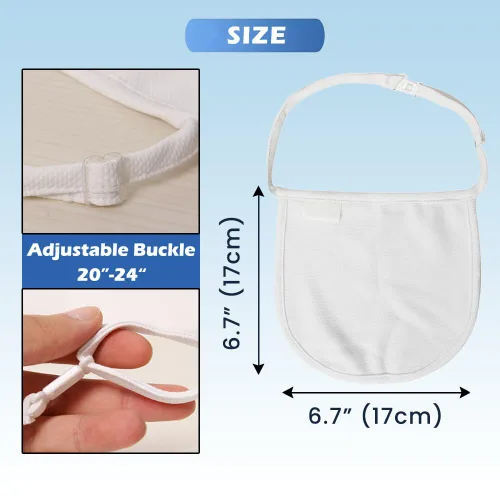 Vista 4 de EDWERD Protector de incisión de tráquea en el cuello, cubierta protectora de estoma, transpirable, para laringectomía y traqueotomía, 2