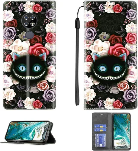 Vista 14 de jioeuinly ATT Motivate 2 - Funda compatible con ATT Motivate 2, funda con soporte abatible y cierre magnético DJS