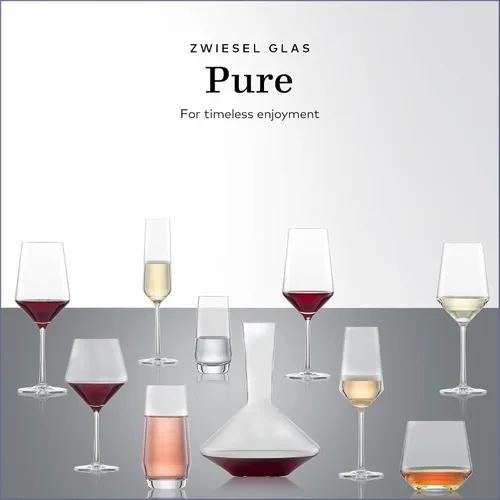 Vista 4 de ZWIESEL GLAS Pure Saugivnon Blanc - Copas de vino blanco (juego de 4), elegantes copas de vino para vino blanco, vasos de cristal Tritan aptos