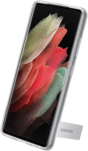 Vista 3 de Funda protectora transparente Standindg Clear Galaxy S21 Ultra