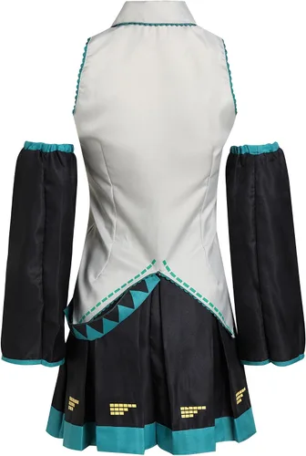 Vista 3 de Disfraz de anime para cosplay, uniforme escolar, conjunto completo de Halloween para mujer