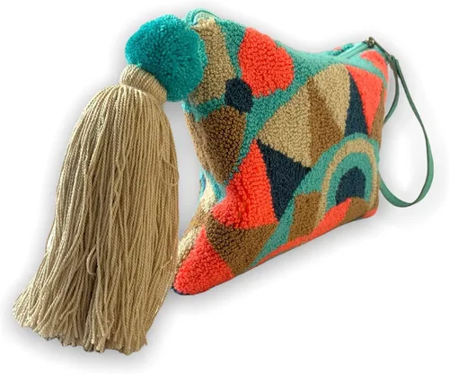 Vista 3 de Bolso cruzado para mujer, bolso cruzado hecho a mano, correa cruzada, bolso de yute, playa, bolso de hombro para mujer, bolso de verano