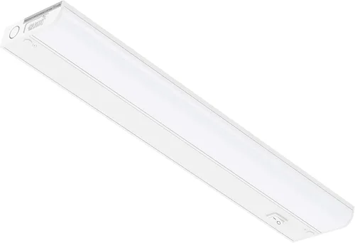 Vista 12 de Getinlight 30,48 cm de luz LED para debajo de gabinete, solo cableada, de 3 colores, seleccionable 3000K/4000K/5000K, regulable, acabado en blanco