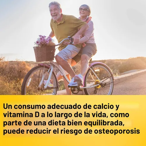 Vista 2 de Nature Made Calcio 600 mg con Vitamina D3, Suplemento Dietético para Apoyo Óseo, 60 Tabletas Suplemento de calcio para la salud ósea, suplemento
