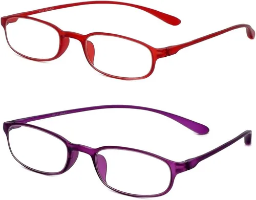 Vista 13 de Calabria 718 Flexie Oval - Gafas de lectura para hombres/mujeres, lectores flexibles, ligeros y duraderos, marco TR-90 de poder único plegable Ébano