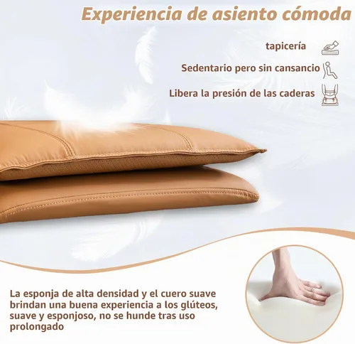 Vista 5 de Silla de oficina, cómoda silla de escritorio, silla giratoria de cuero, silla ergonómica para computadora con reposabrazos, silla de escritorio