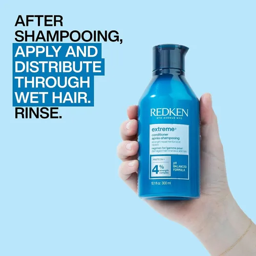 Vista 6 de Redken Extreme - Acondicionador para cabello dañado - Fortalece y protege el cabello dañado, infundido con proteínas