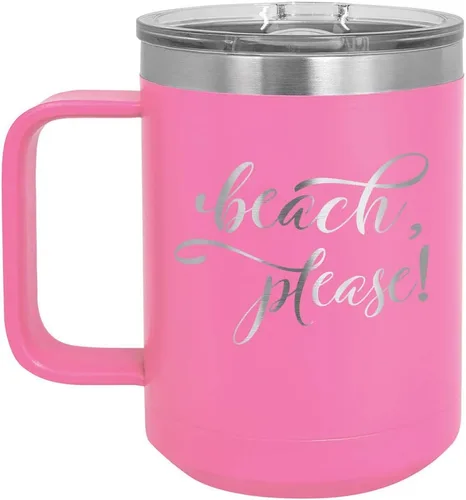 Vista 7 de Taza de café de 15 oz con tapa superior deslizante, taza de café de viaje aislada Ideas de regalo de cumpleaños o Navidad de mujeres o hombres