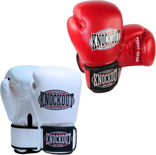 Vista 9 de Juego de 2 pares de guantes de boxeo para adultos con sensación premium para entrenamiento de gimnasio en casa y competición, lo mejor