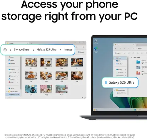 Vista 3 de Samsung Galaxy Book6 2026 Copilot+ PC 16" Touch Screen Business AI Laptop