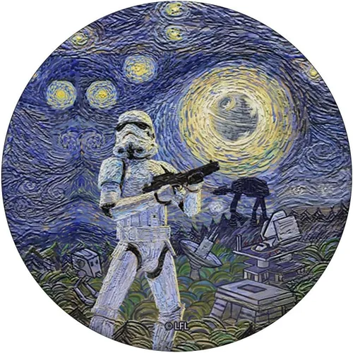 Vista 3 de Star Wars PopSockets PopGrip estándar Starry Night Stormtrooper