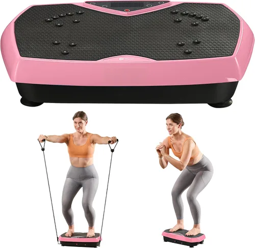 Vista 13 de Lifepro HexaPlate - Máquina de ejercicio con placa de vibración con puntos de acupuntura magnéticos y 9 ajustes preestablecidos, máquina