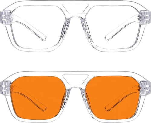 Vista 368 de Eyekepper Gafas de luz azul para hombre y mujer, paquete de 6 lentes Pilot Paquete de 6 color mezclado