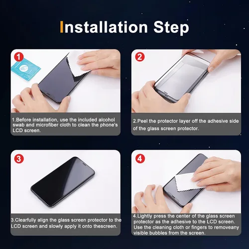 Vista 8 de Privacy Screen Protector for Samsung Galaxy Z Fold 8 Lens Protector [2+2] 9H Hardness Tempered Glass Protective Film + Camera Lens Protector