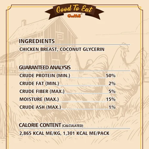 Vista 5 de Gootoe - Golosinas para perros, con alto contenido de proteínas, pechuga de pollo, 1 libra