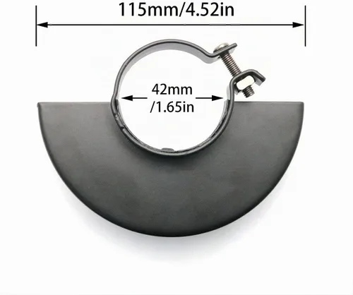 Vista 2 de 4.3 pulgadas negro ajustable metal 100 tipo amoladora angular escudo cubierta protectora rueda guardia de seguridad