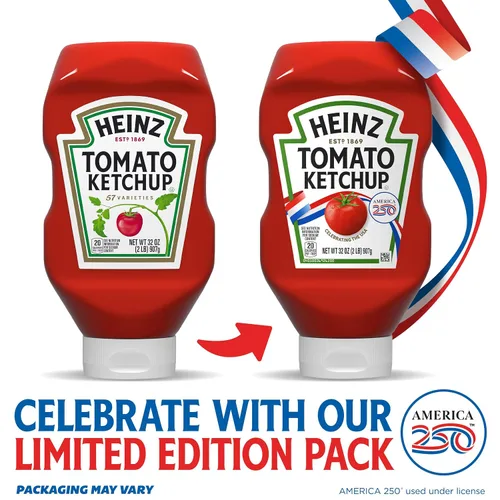 Vista 4 de Heinz Kétchup de tomate (botella de 32 oz/907.19 g)