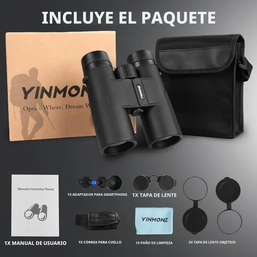 Vista 8 de Prismáticos impermeables 12X42 para adultos de alta potencia UHD
