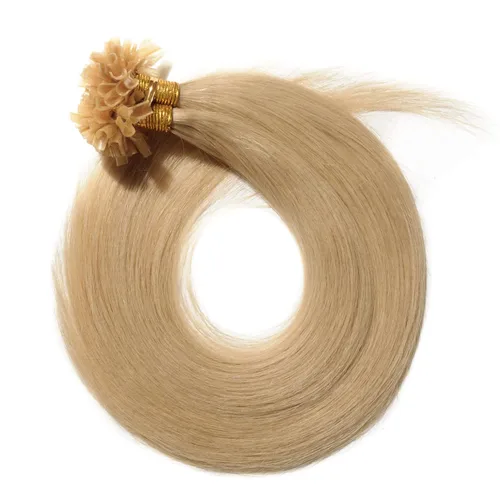 Vista 58 de SEGO Extensiones de cabello humano con micro cuentas, extensiones de cabello humano con micro bucle, lacio, natural, fusión fría, 1.76 oz/paquete