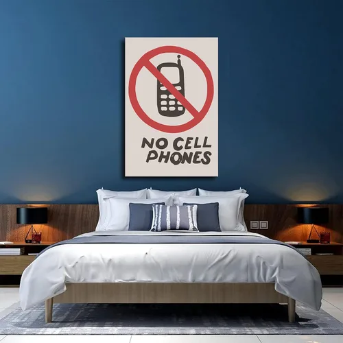 Vista 4 de Camiseta de fiesta sin teléfonos celulares Luke's Diner Poster Home Wall Art Decor Gilmore Girls TV Show Gift Restaurant Canvas Painting HD Picture