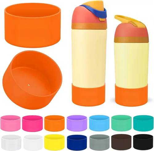 Vista 9 de 2 botas protectoras de silicona compatibles con Owala Kids de 16 onzas y 14 onzas, accesorios para 12 onzas, antideslizantes, resistentes a