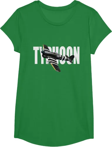 Vista 78 de RAF Hawker Typhoon WW2 Fighter Aircraft T-Shirt